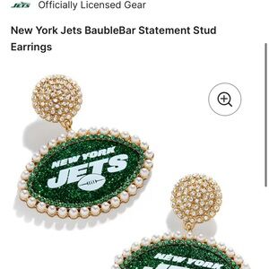 New York Jets Green and Gold Earrings